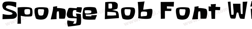 Sponge Bob Font Wide字体转换